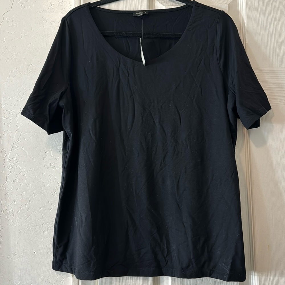 Brand new black blouse T by Talbots
